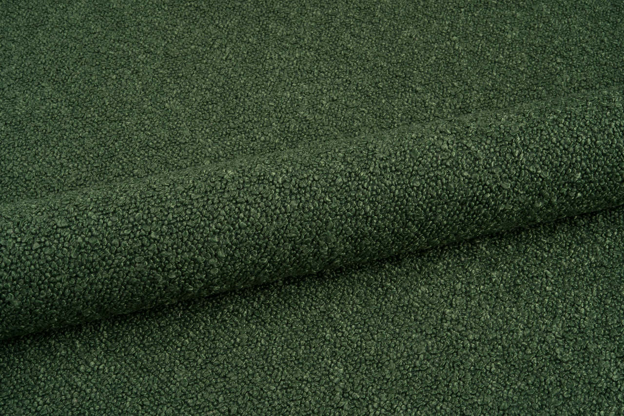 Baloo Forest Green Boucle Sample