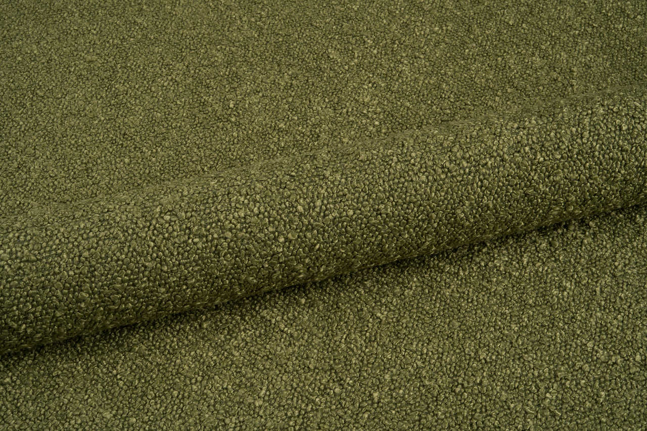 Baloo Moss Green Boucle Sample