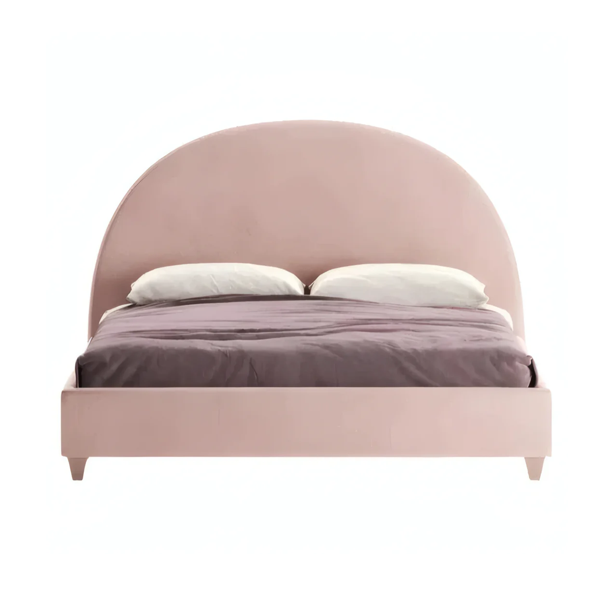Luna Uphlostered Bed with Round Headboard