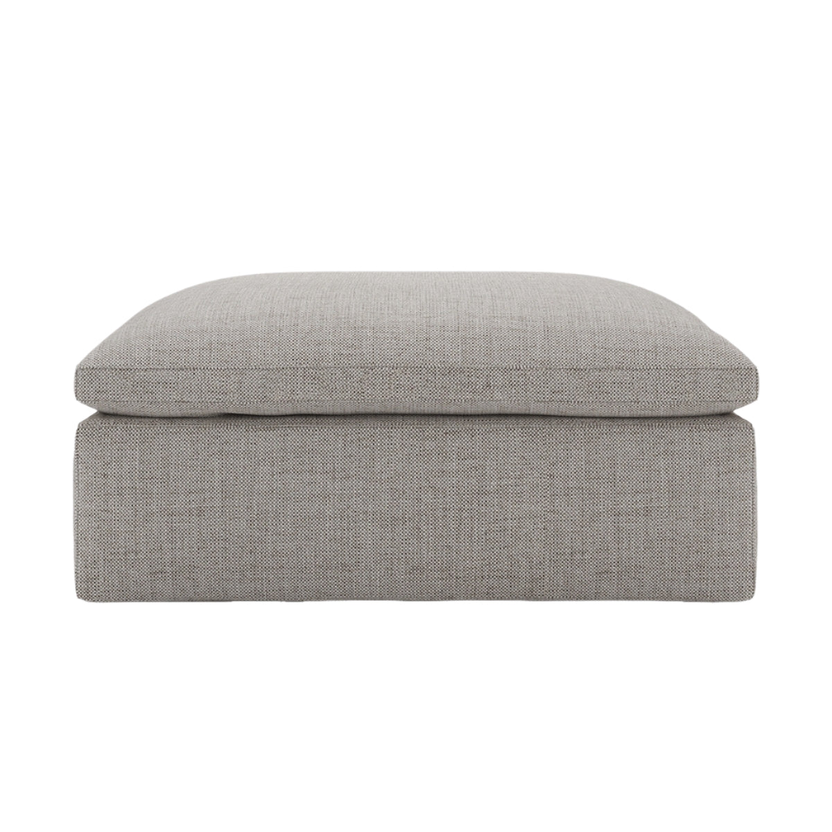 Ari pouffe with soft top and rounded corners