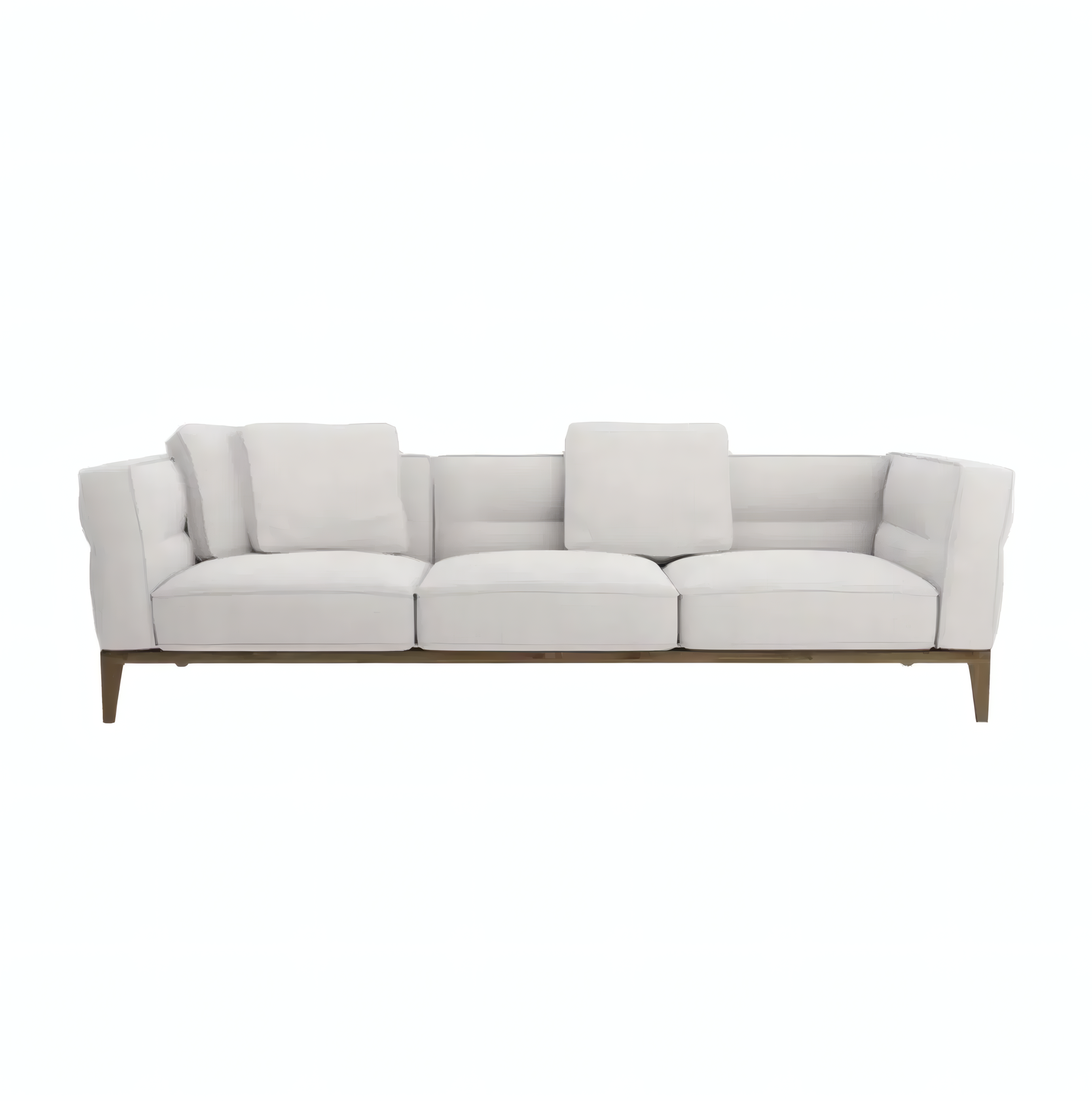 Hope Three-Seater Sofa With Wood Frame and Loose Cushions