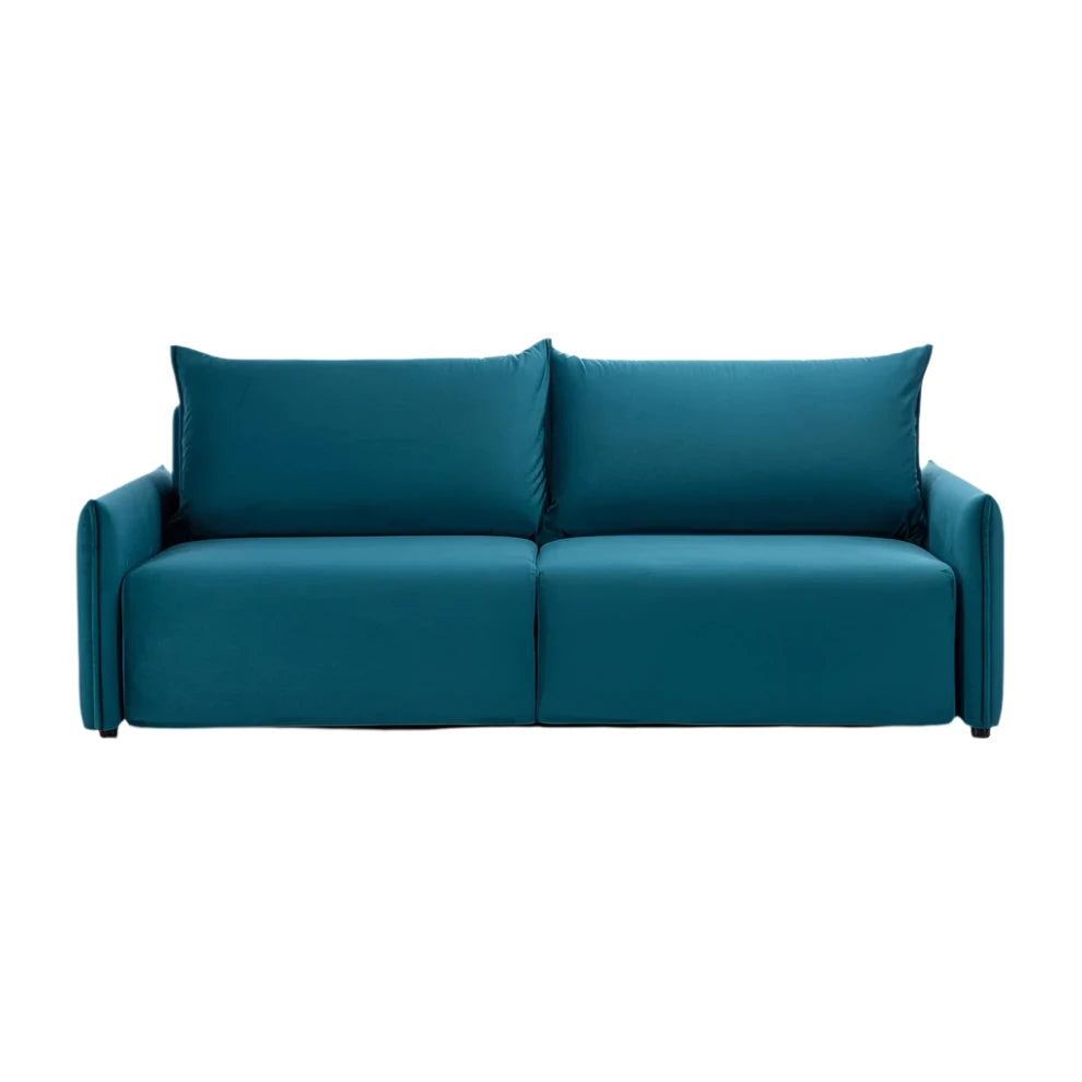 Westbourne sofa bed with straight backrest and integrated pull-out