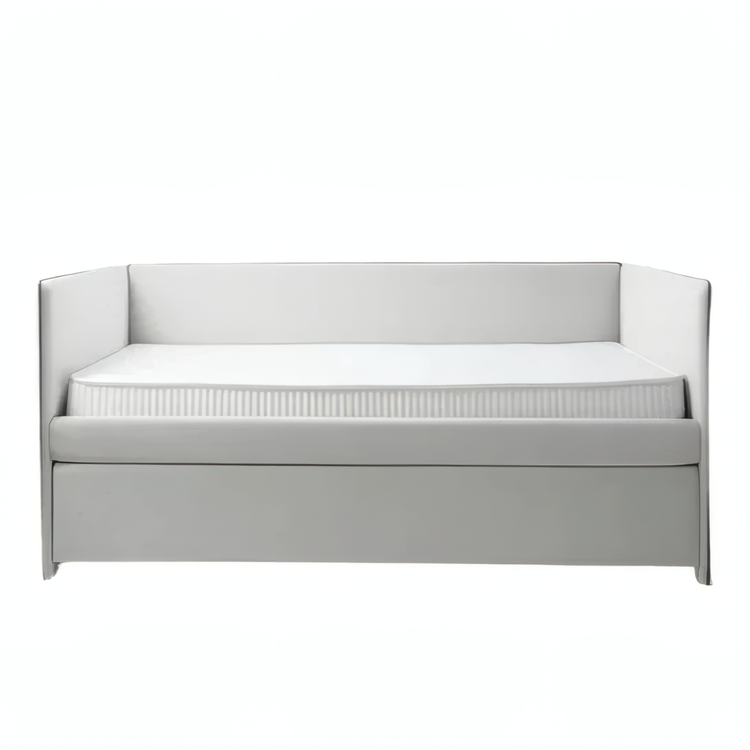 Mea Bed with Compact Lines and Subtle Design