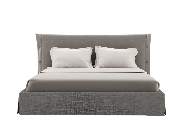 Alba Headboard Bed with Subtle Texture