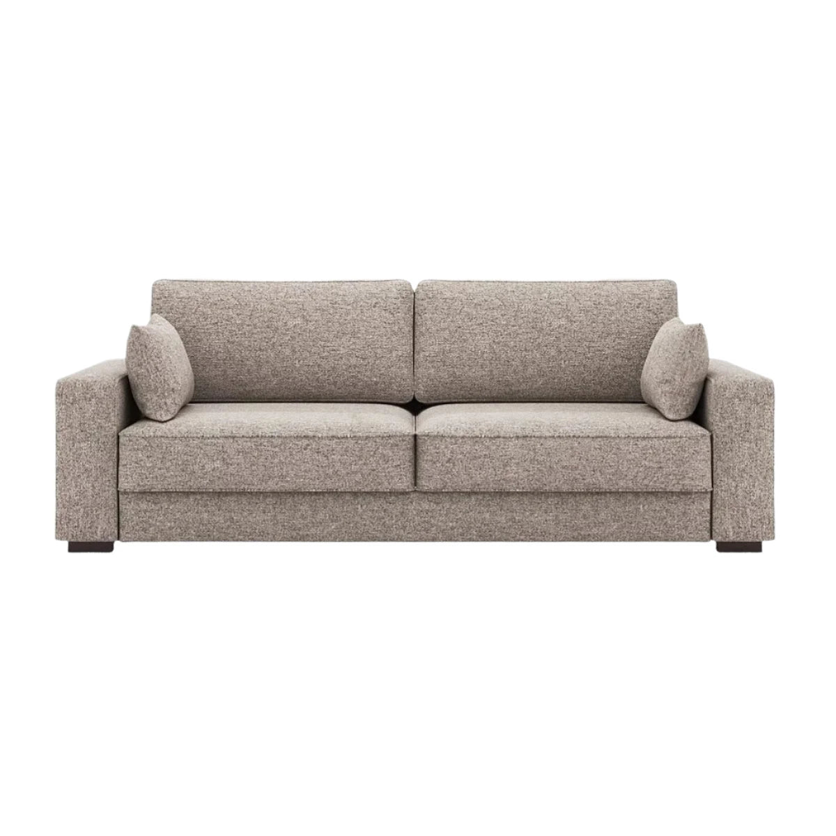 Lars sofa bed with minimalist lines and tailored cushions