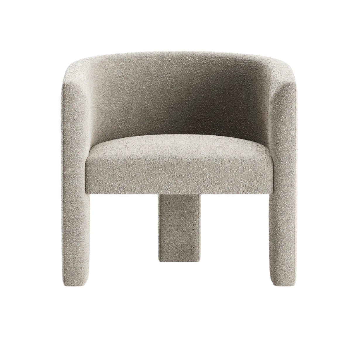 Lusso Velvet Chair in gray fabric