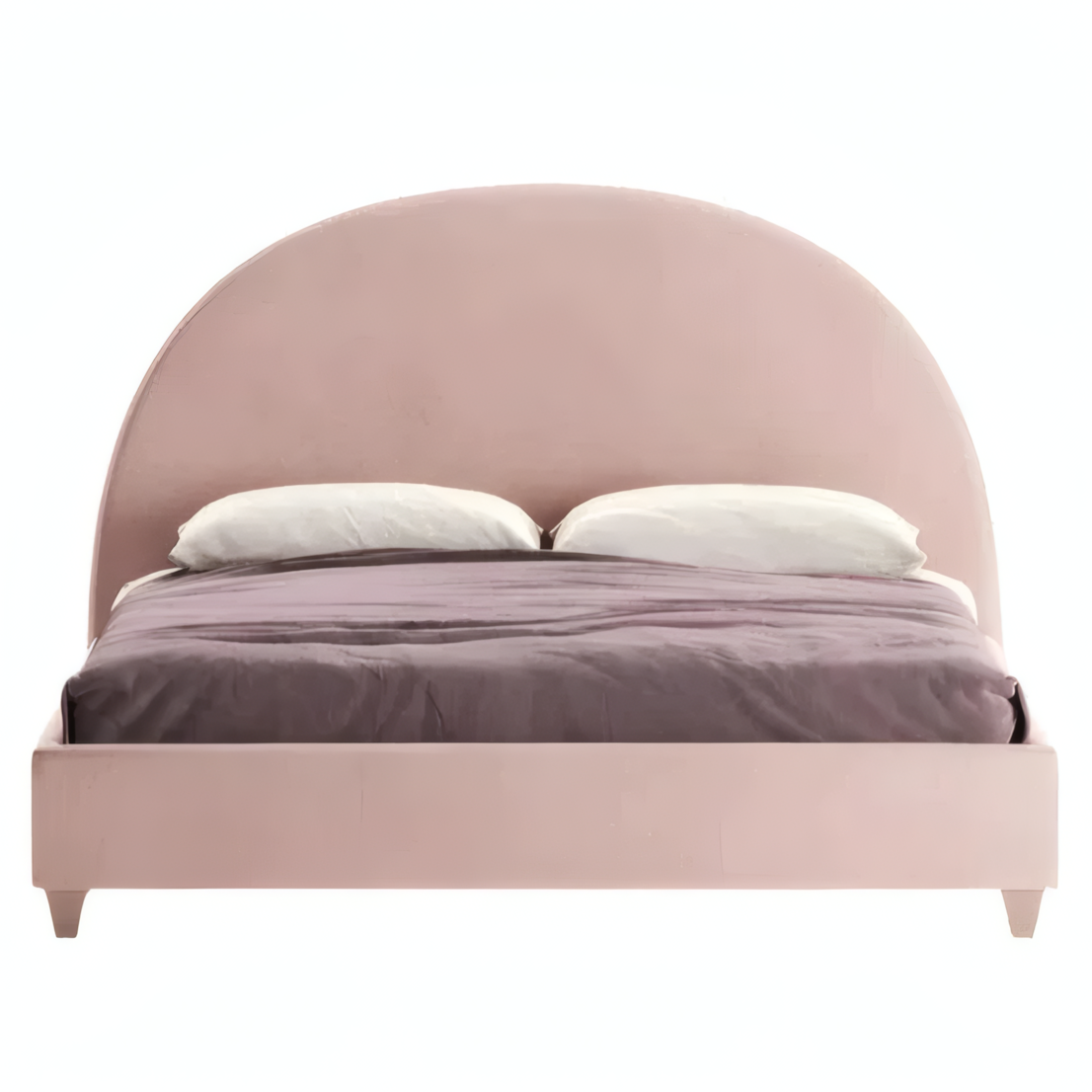Luna Uphlostered Bed with Round Headboard