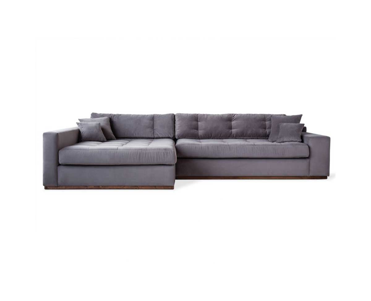 Crone Corner Sofa with Left Chaise and Multiple Back Cushions