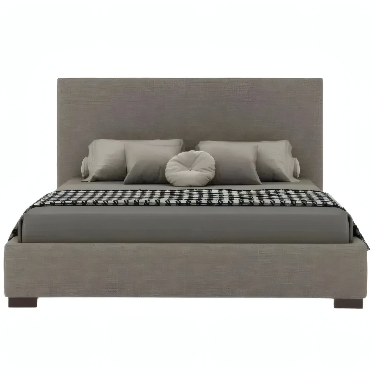 Lit rembourré Ava avec tête de lit à panneaux