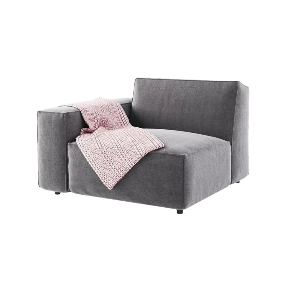 Thor Corner Chair with Side Armrest