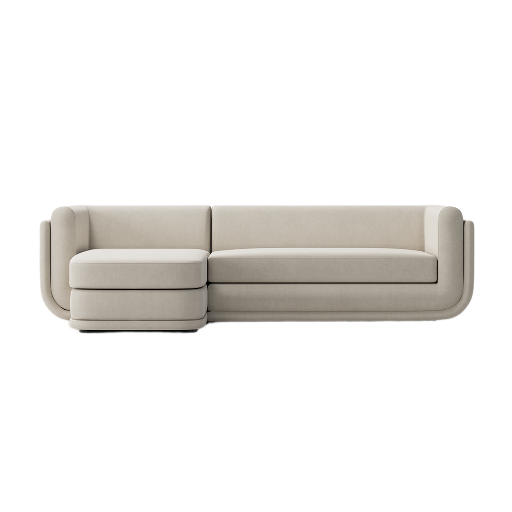 Craft Sectional Sofa with Left Section and Low Profile