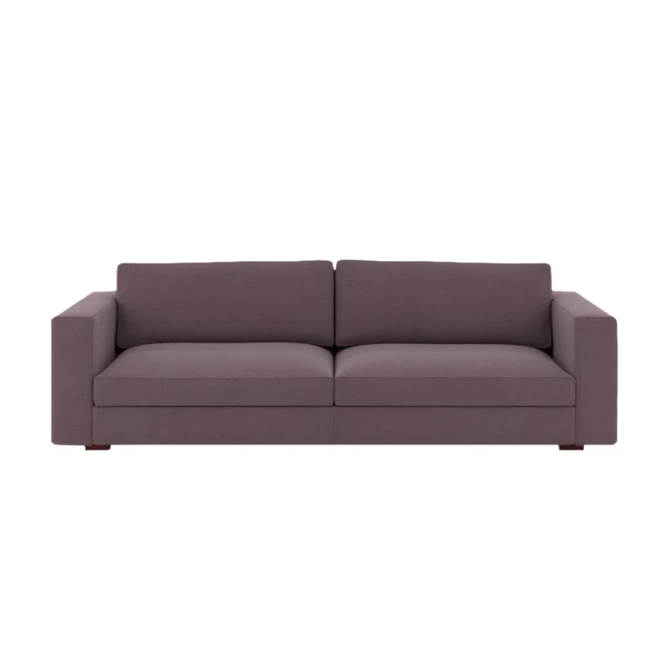 Modern Gordon 2-Seater Sofa in custom grey fabric for small living spaces
