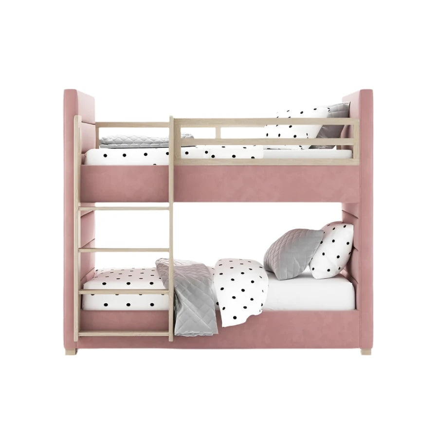 Maria kids daybed upholstered in cream boucle
