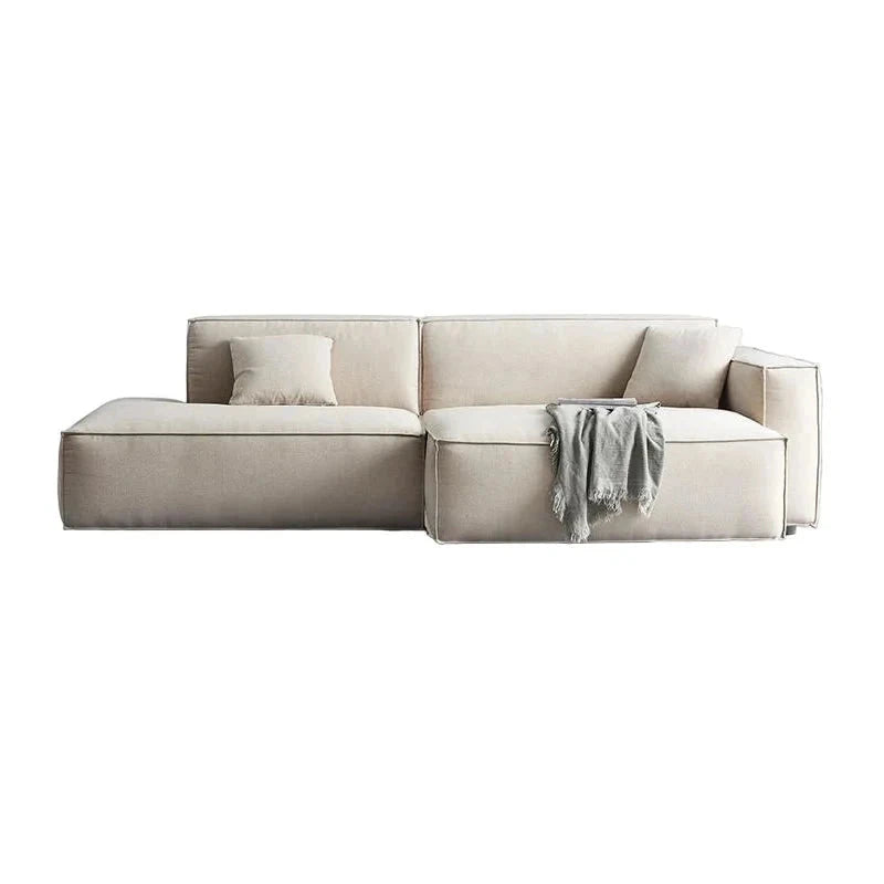 Modern Bloom 2 Seater Sofa in light beige fabric