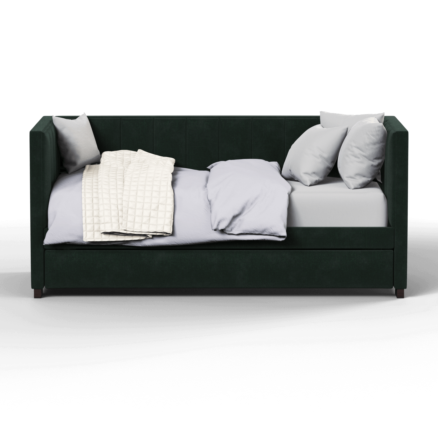 Lit de repos Capella au style sculpté et à la polyvalence intégrée