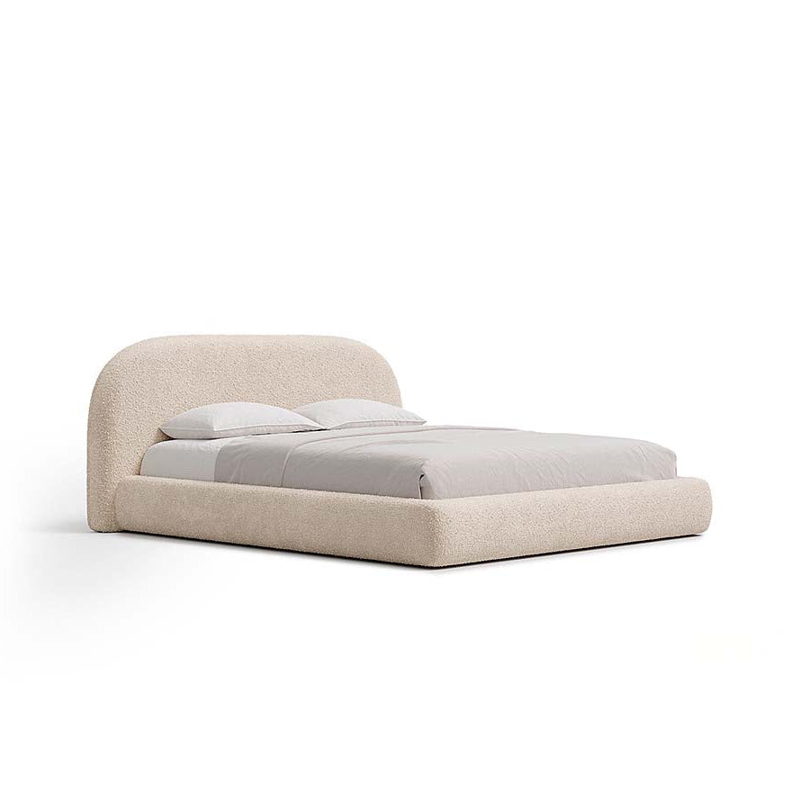 Aria Bed with Sculptural Curved Headboard