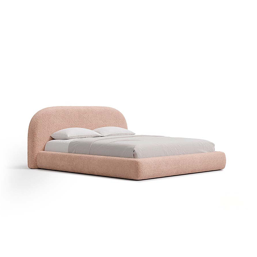 Aria Bed with Sculptural Curved Headboard