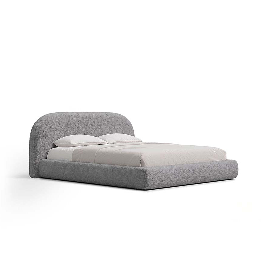 Aria Bed with Sculptural Curved Headboard