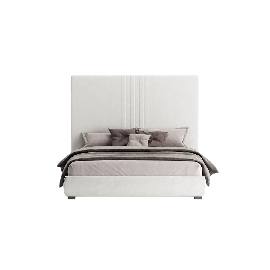 Aurora Bed with High Upholstered Headboard