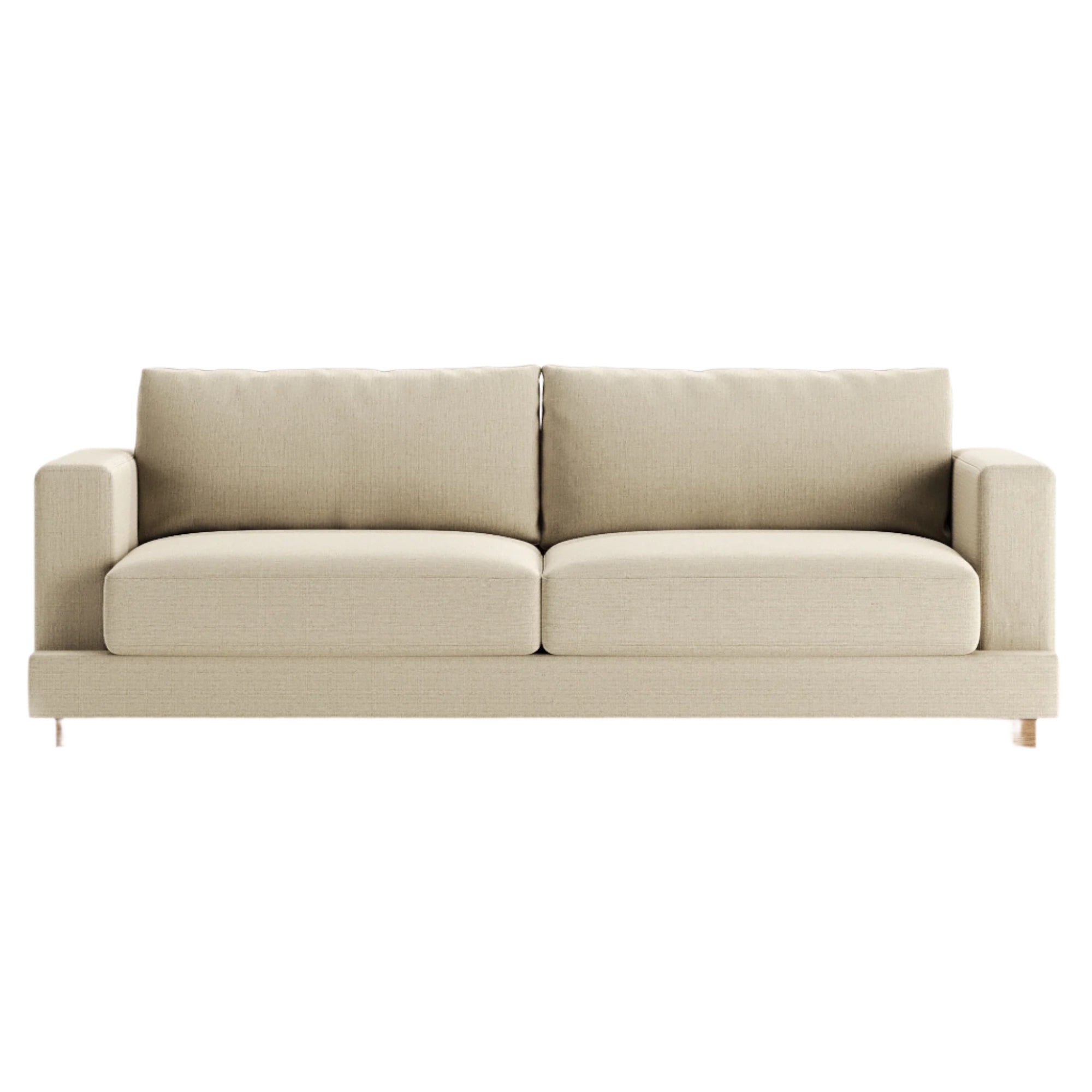 Mark sofa in two-seater configuration with minimal arms