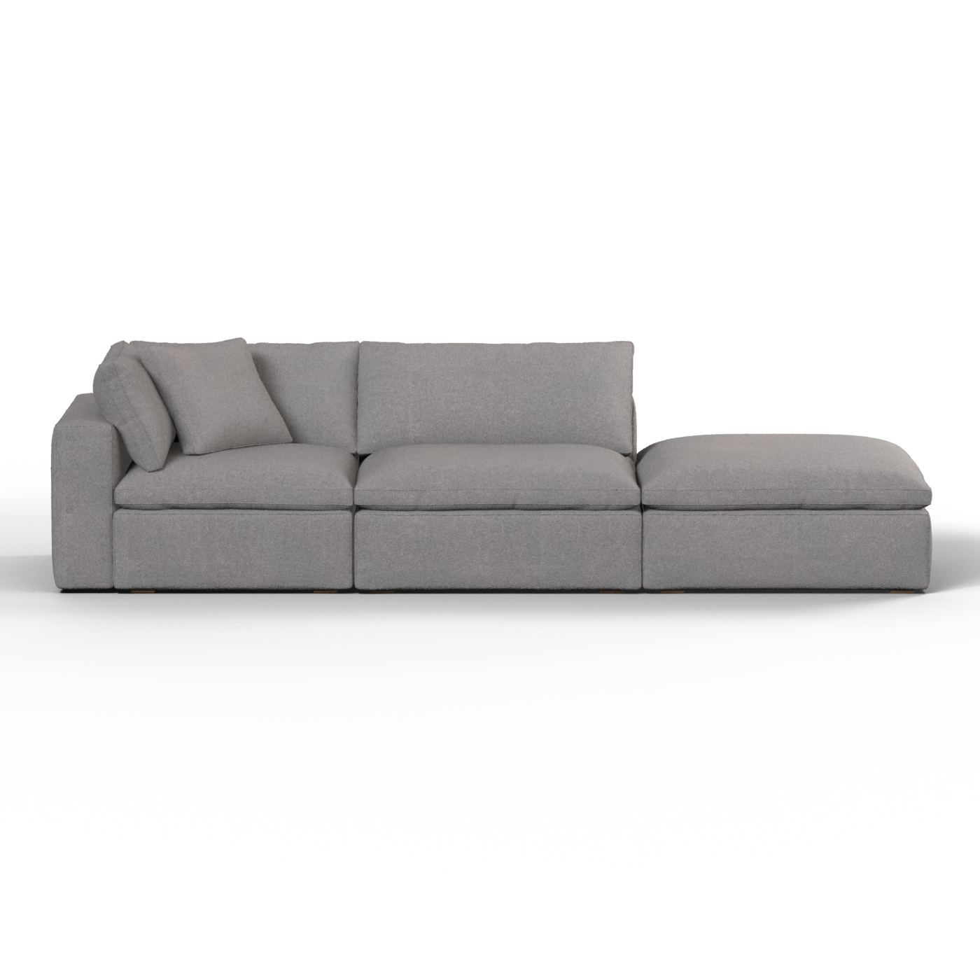 Ari modular corner Sofa with pouffe - Wide fabric range