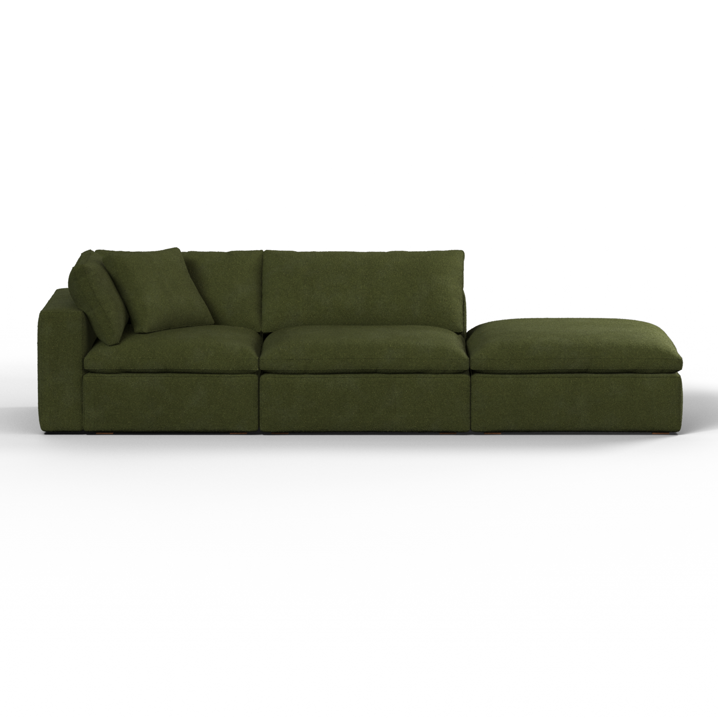 Ari modular corner Sofa with pouffe - Wide fabric range