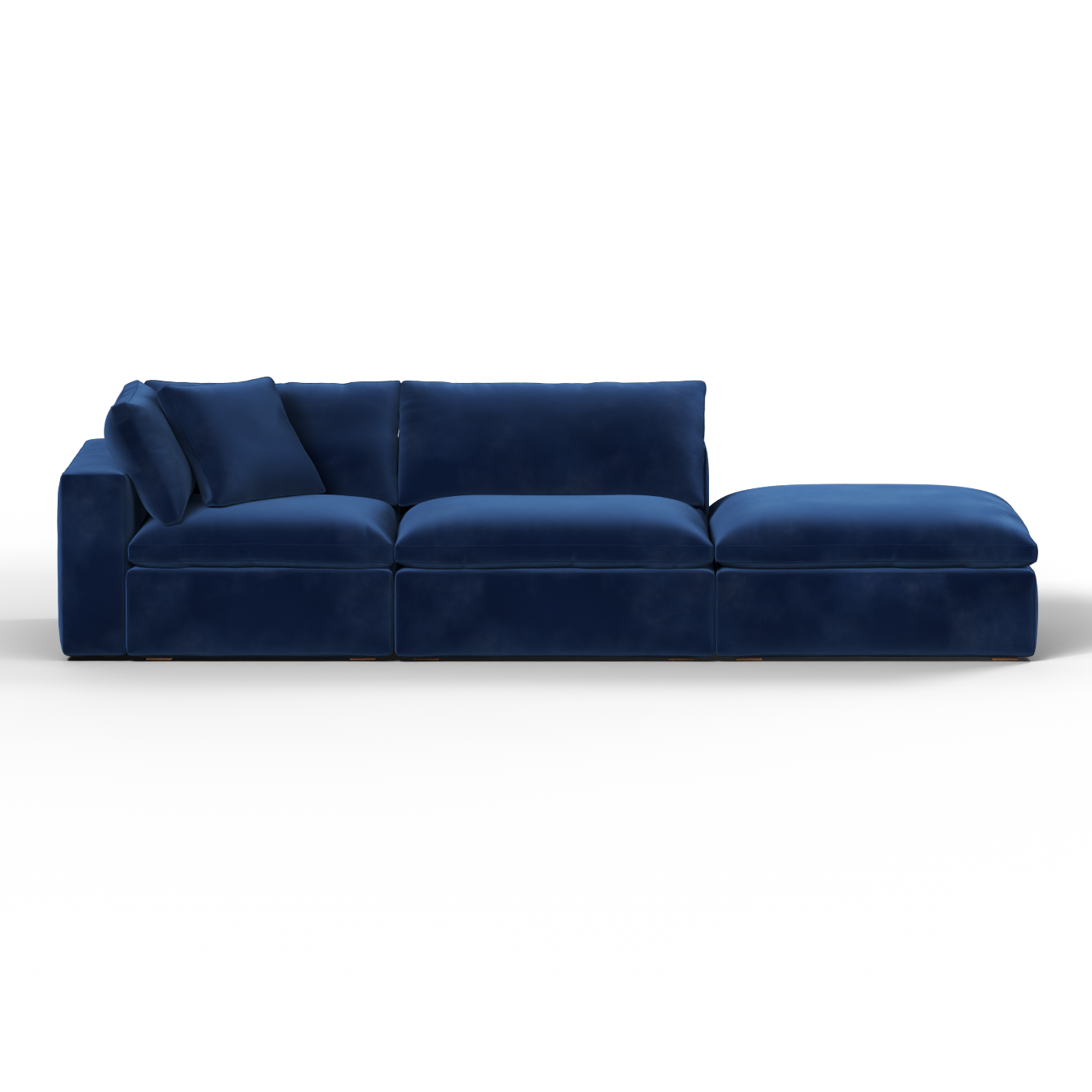 Ari modular corner Sofa with pouffe - Wide fabric range