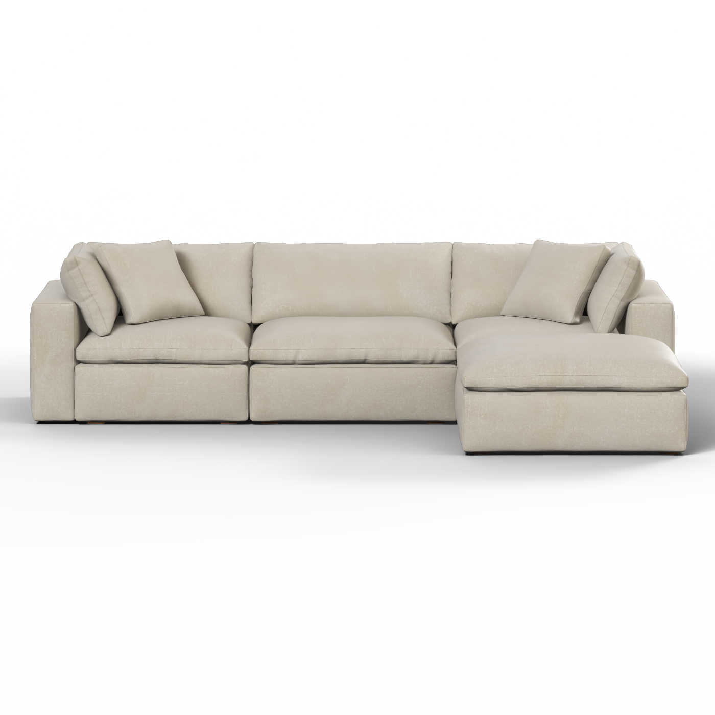 Ari three seater modular corner Sofa With Full Fabric Customisation