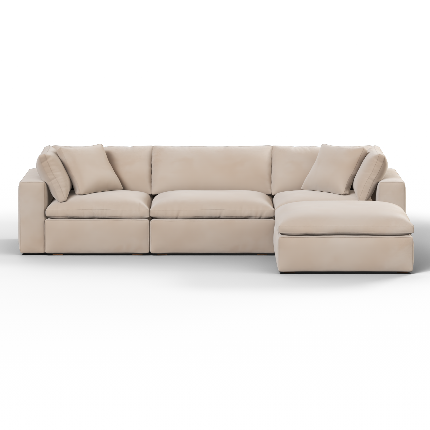 Ari three seater modular corner Sofa With Full Fabric Customisation
