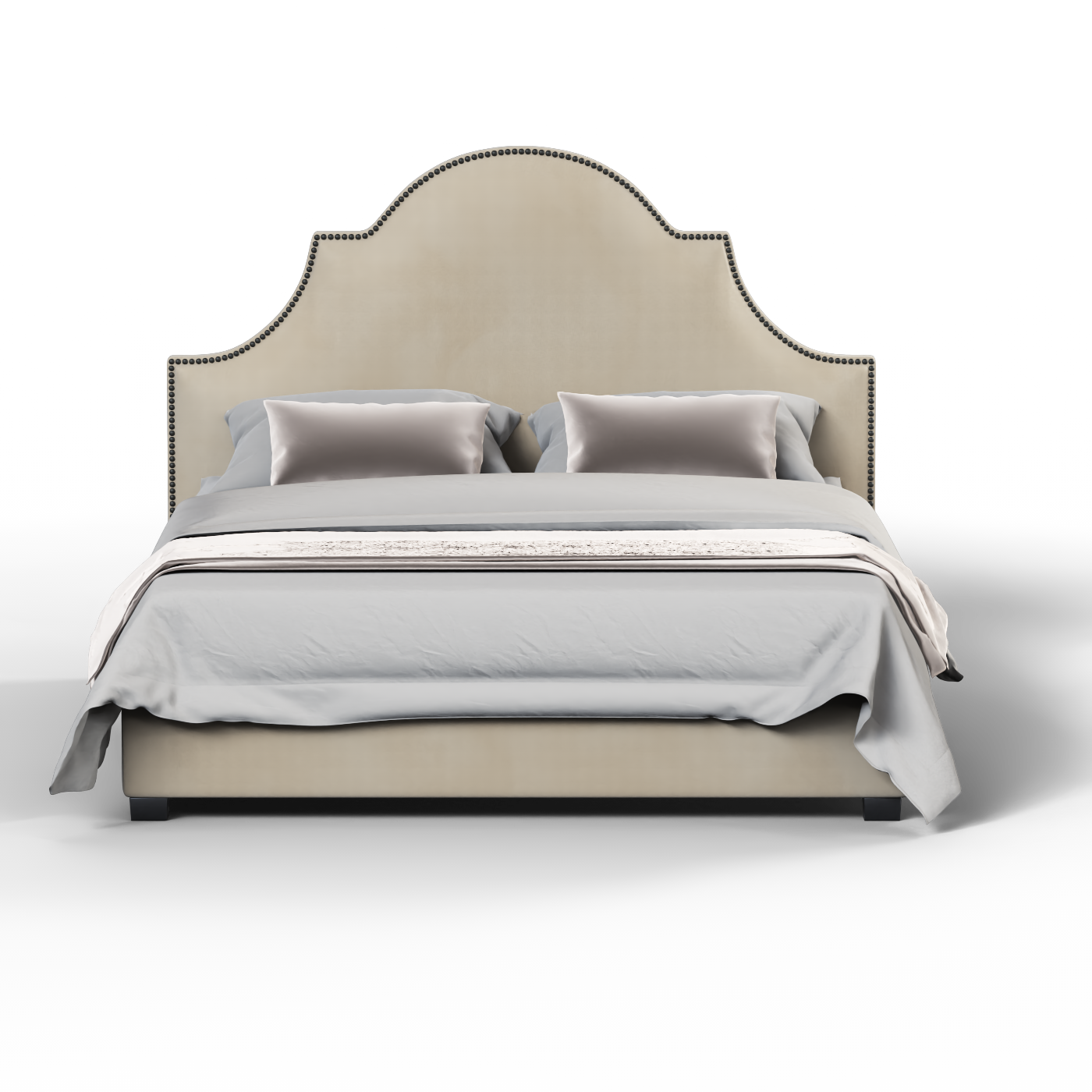Lit double Ariana avec tête de lit élégante