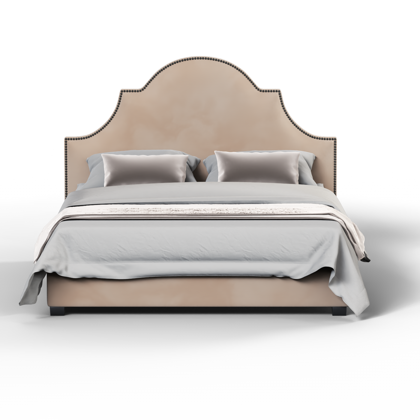 Ariana Double Bed with Elegant Headboard