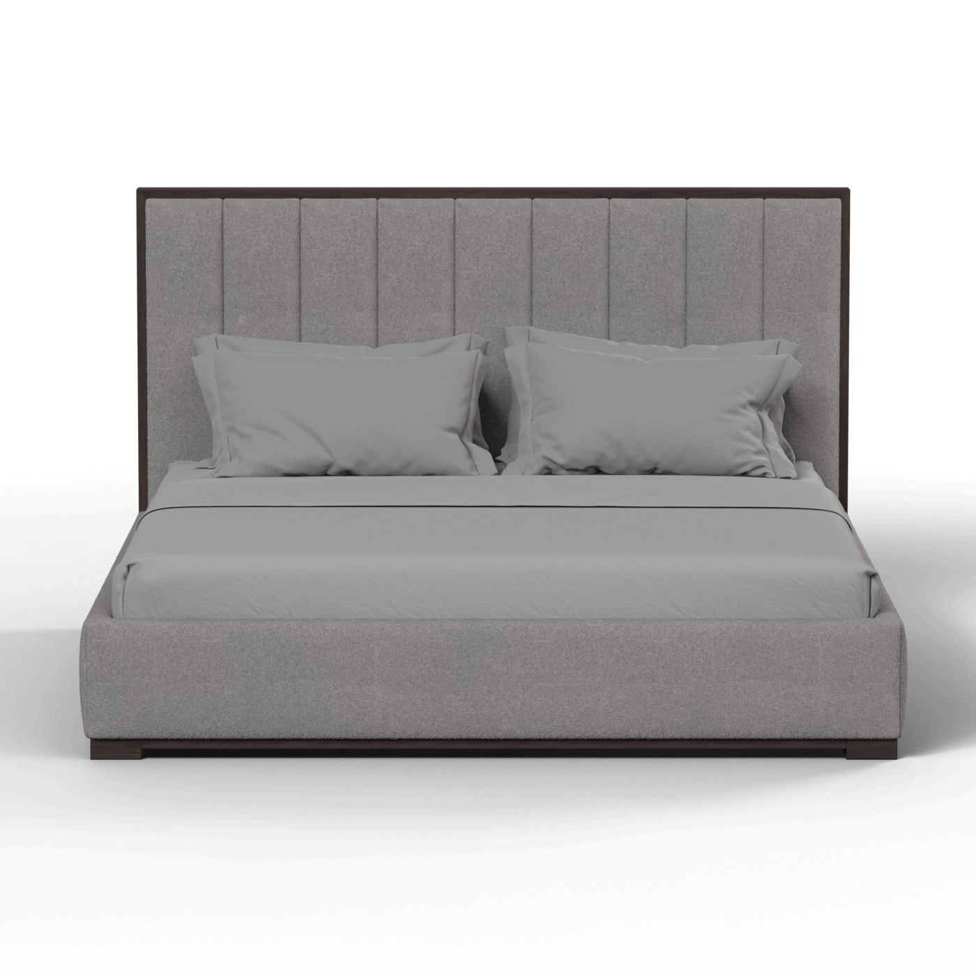 Ava Bed with Framed Vertical Headboard Panels