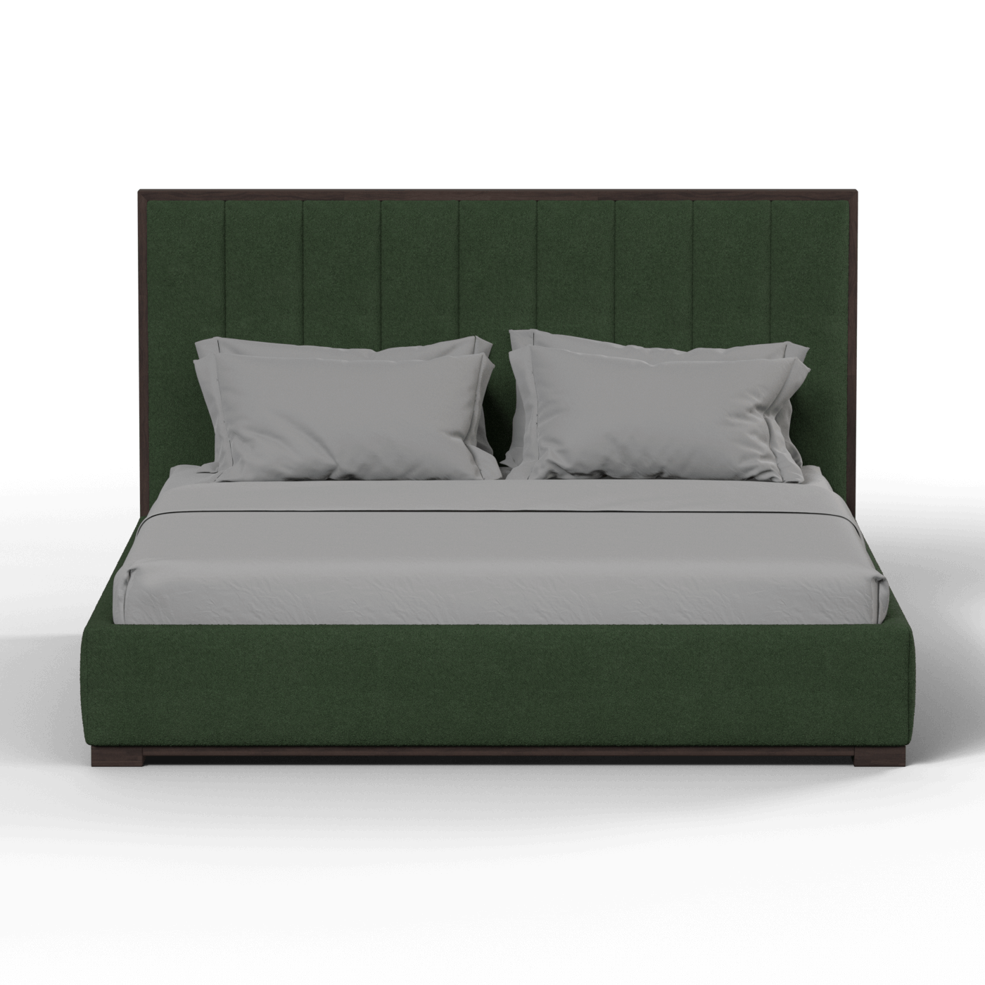 Ava Bed with Framed Vertical Headboard Panels