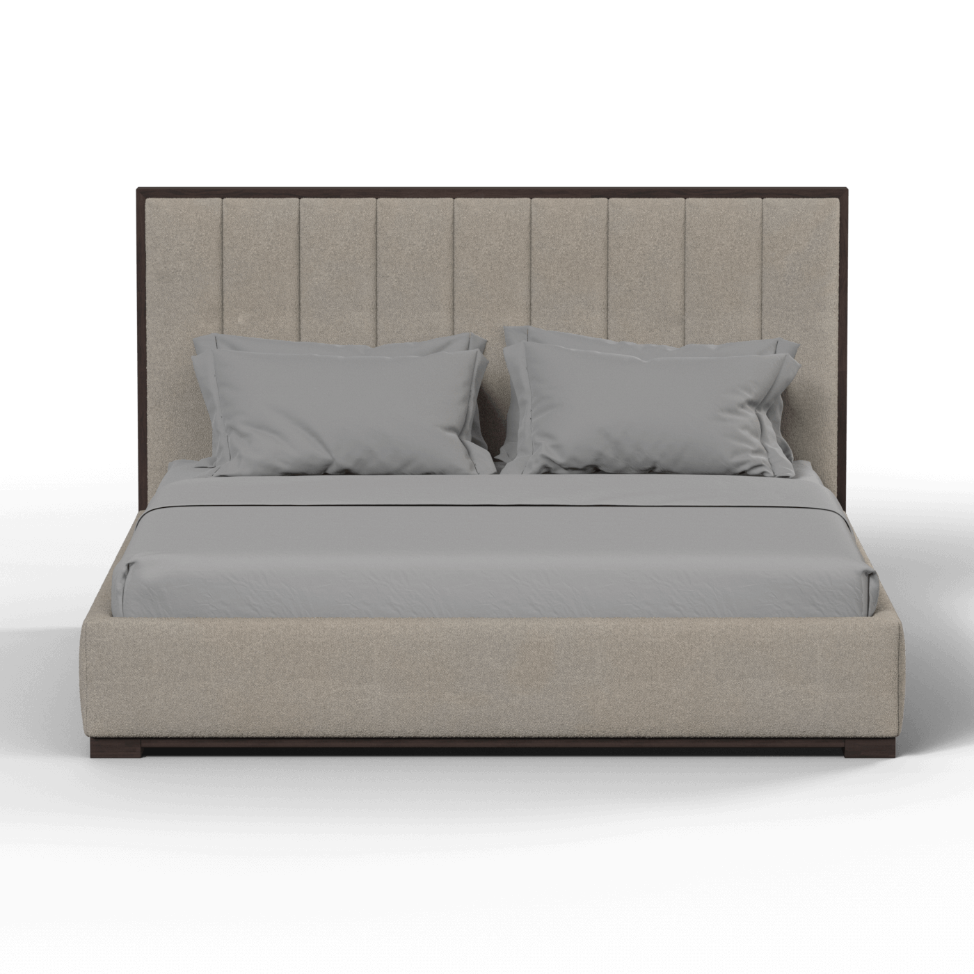 Ava Bed with Framed Vertical Headboard Panels