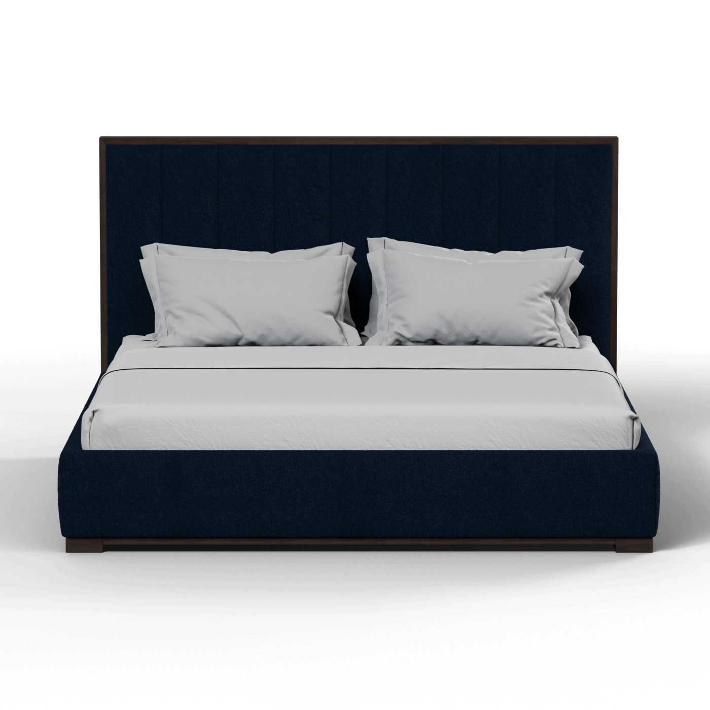 Ava Bed with Framed Vertical Headboard Panels