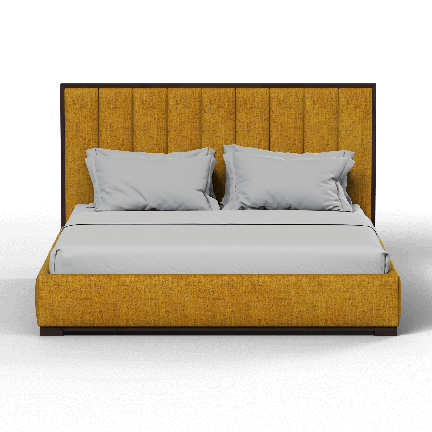 Ava Bed with Framed Vertical Headboard Panels