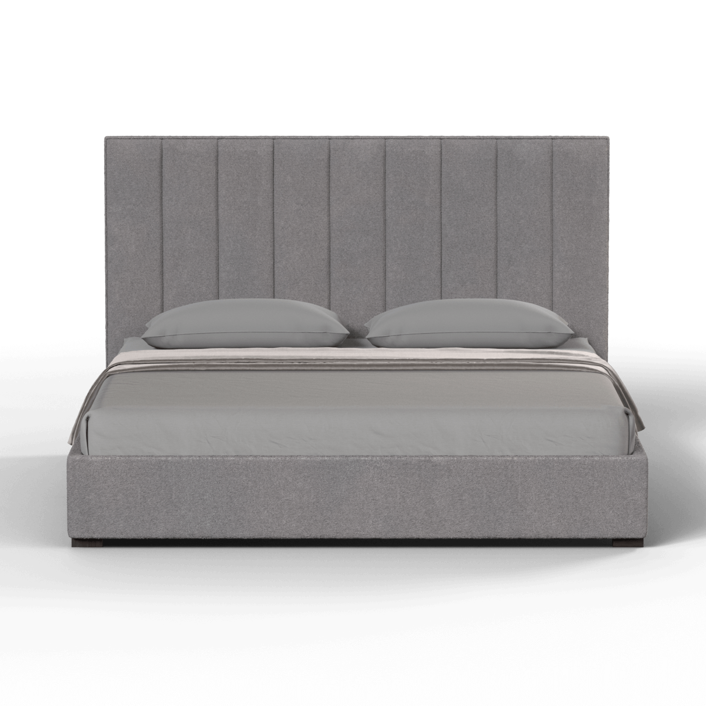 Ava High Headboard Bed in Luxe Fabric