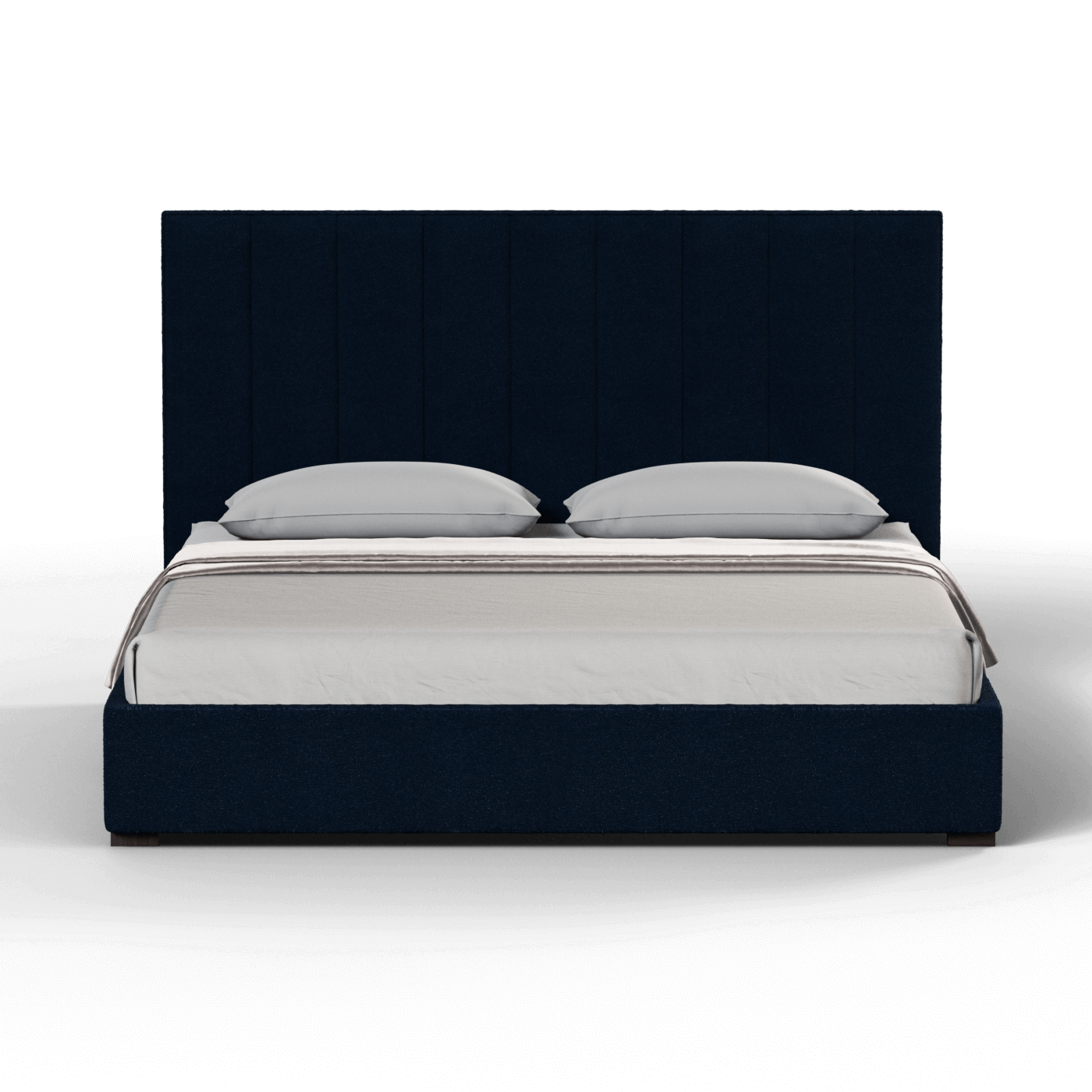 Ava High Headboard Bed in Luxe Fabric