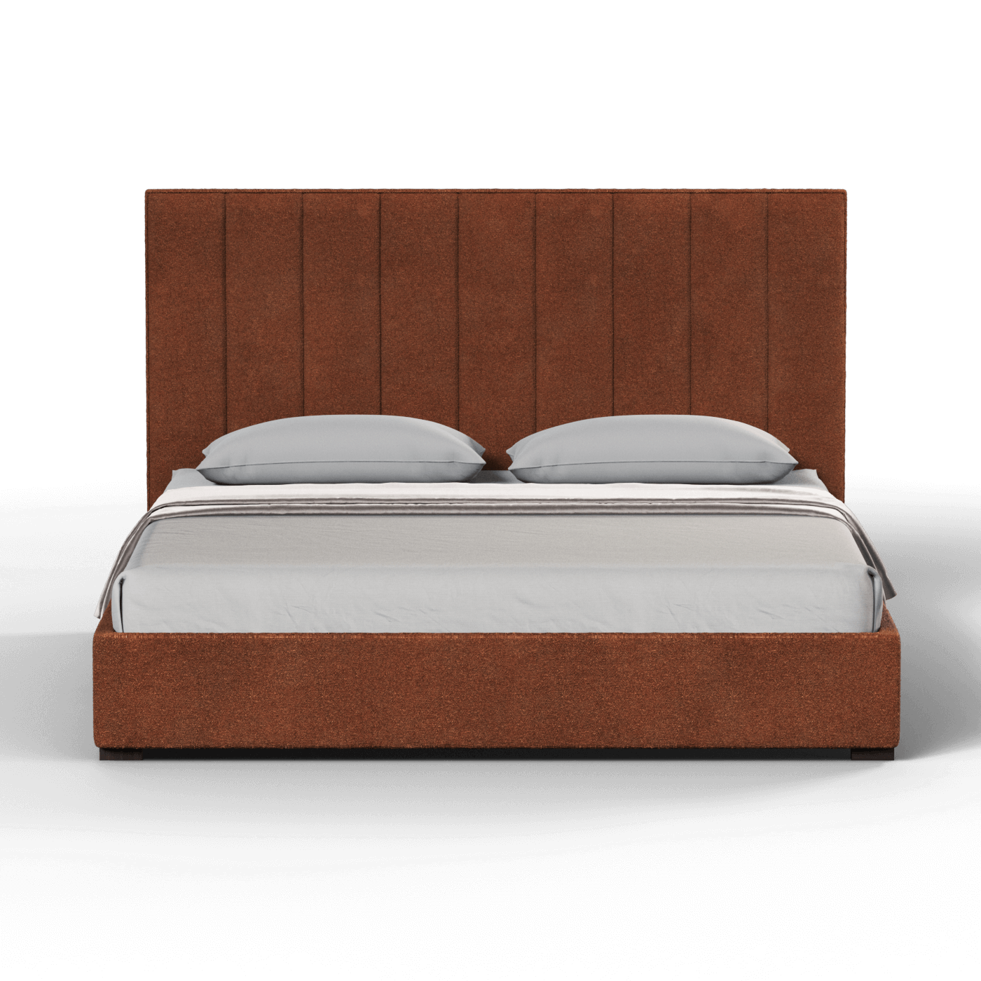 Ava High Headboard Bed in Luxe Fabric