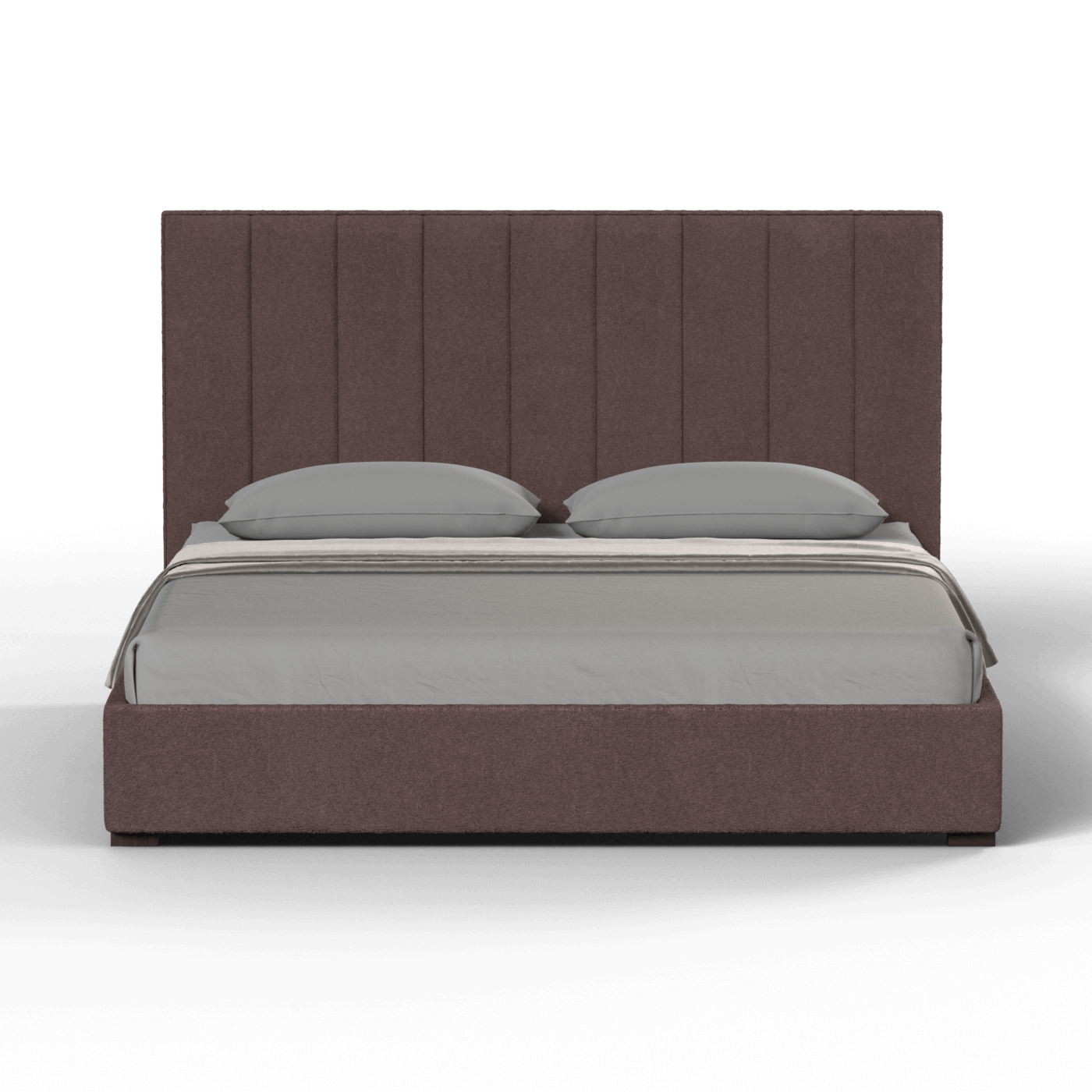 Ava High Headboard Bed in Luxe Fabric