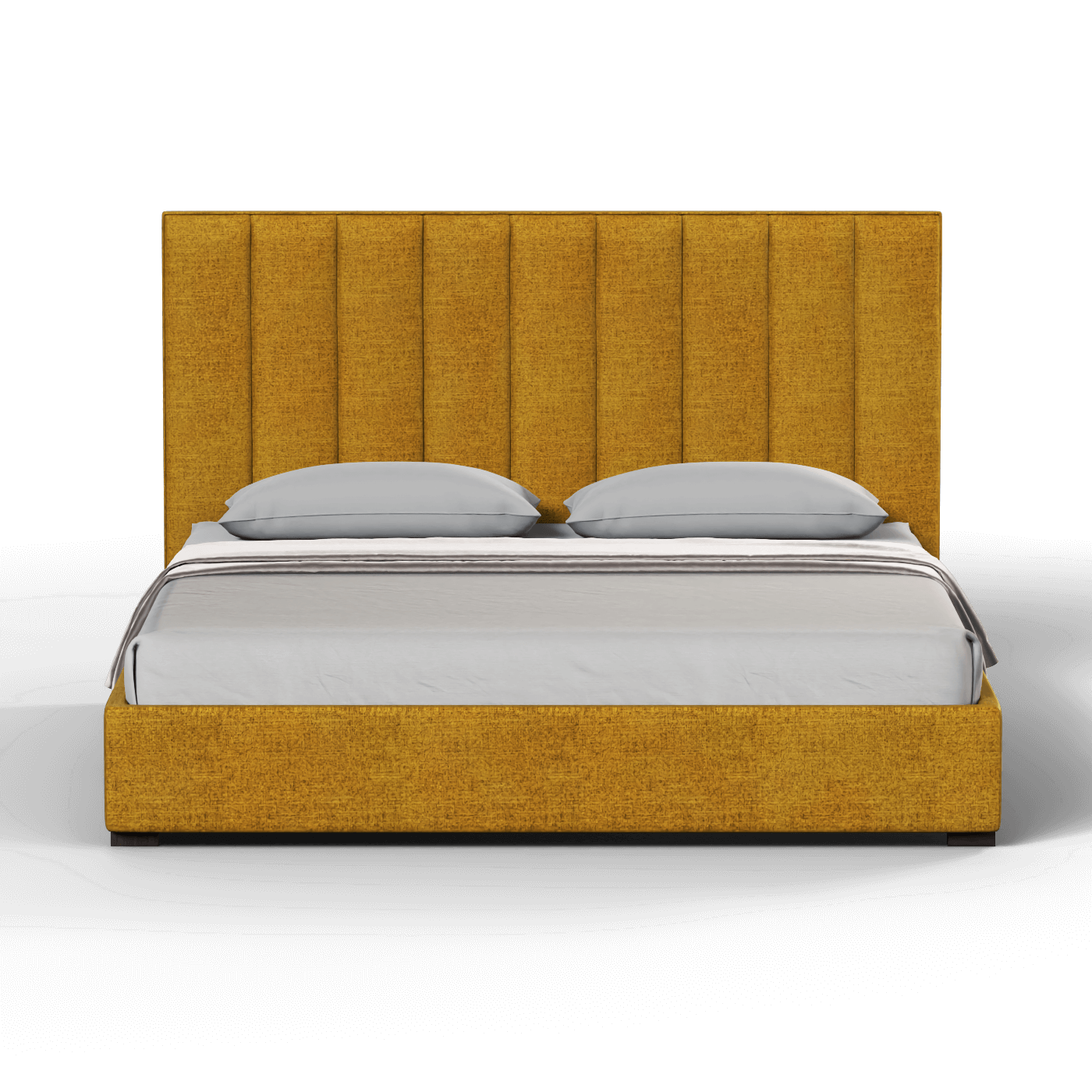 Ava High Headboard Bed in Luxe Fabric