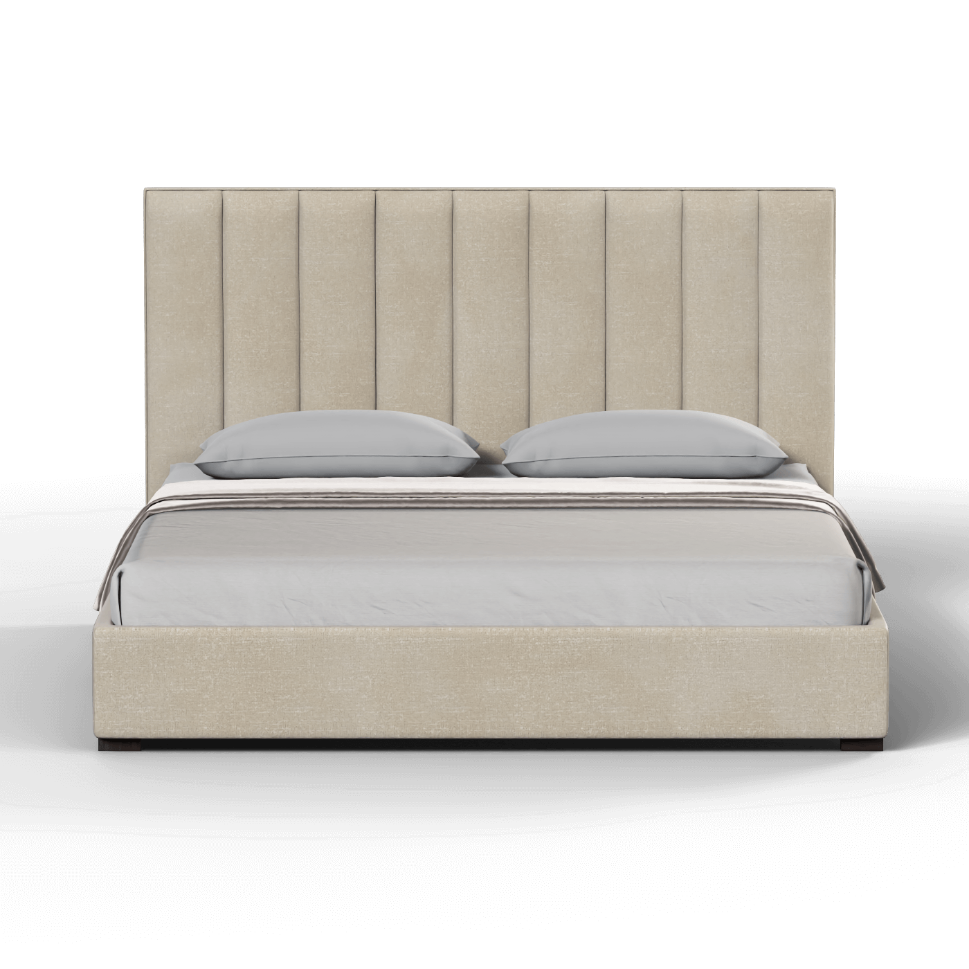 Ava High Headboard Bed in Luxe Fabric