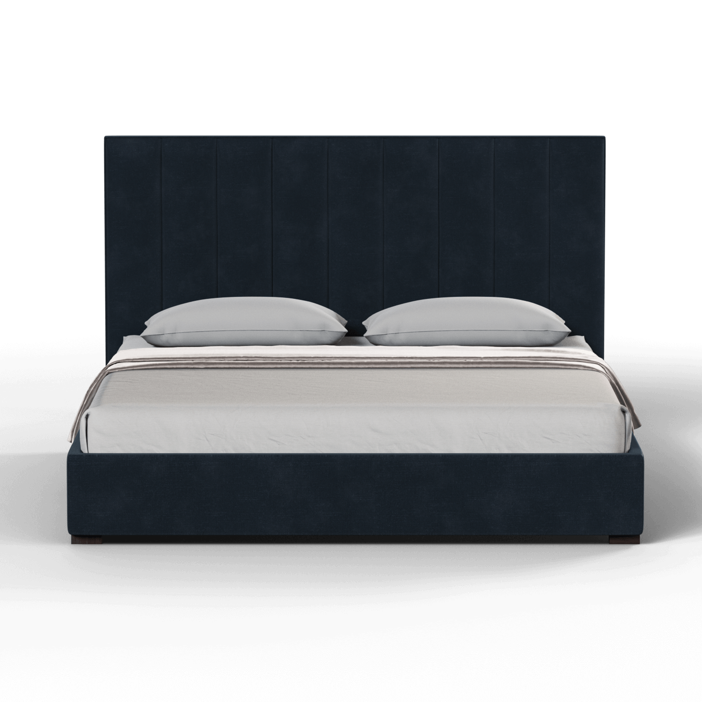 Ava High Headboard Bed in Luxe Fabric