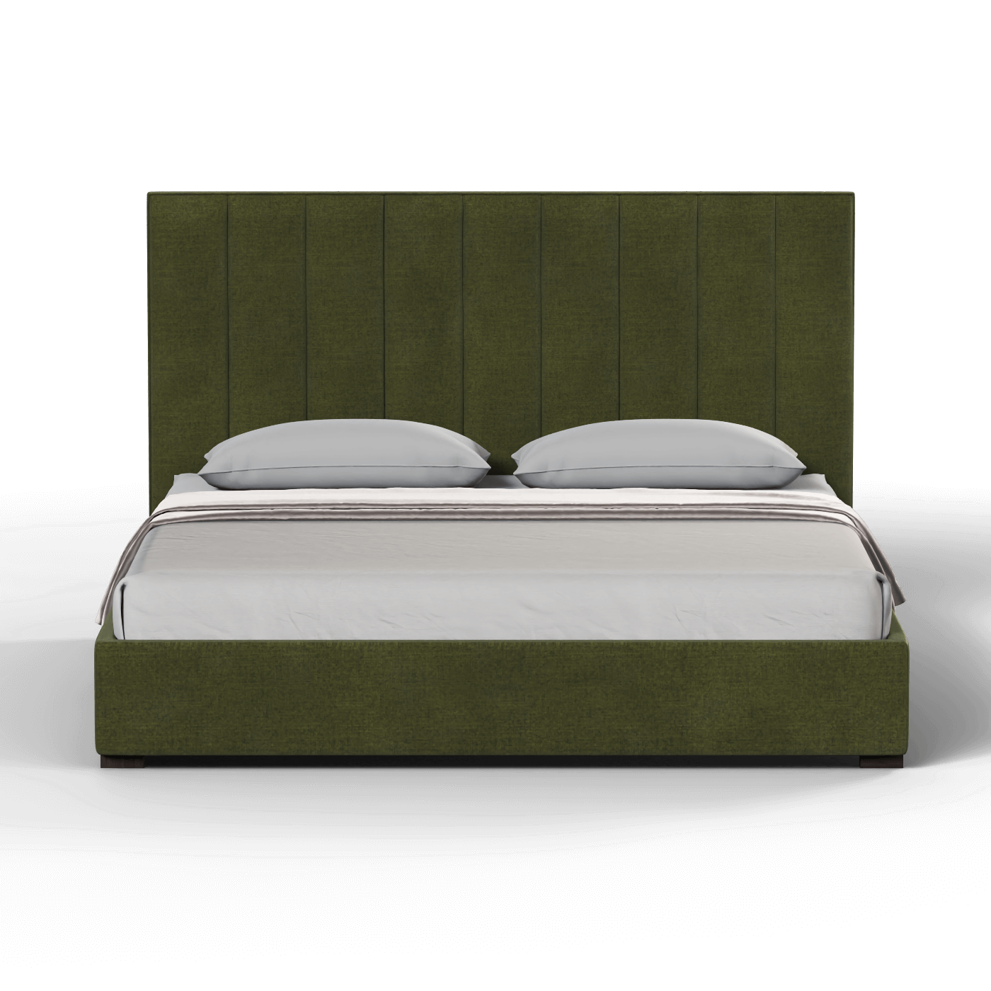 Ava High Headboard Bed in Luxe Fabric