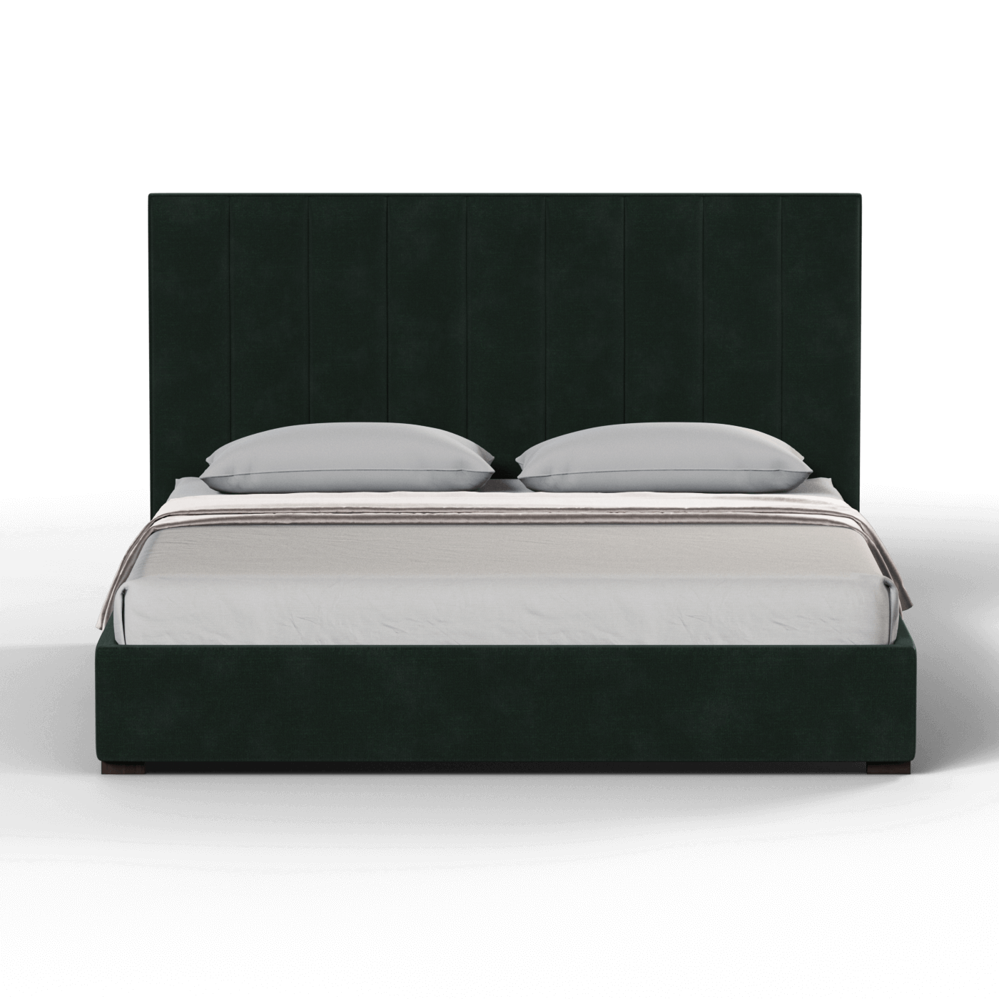 Ava High Headboard Bed in Luxe Fabric