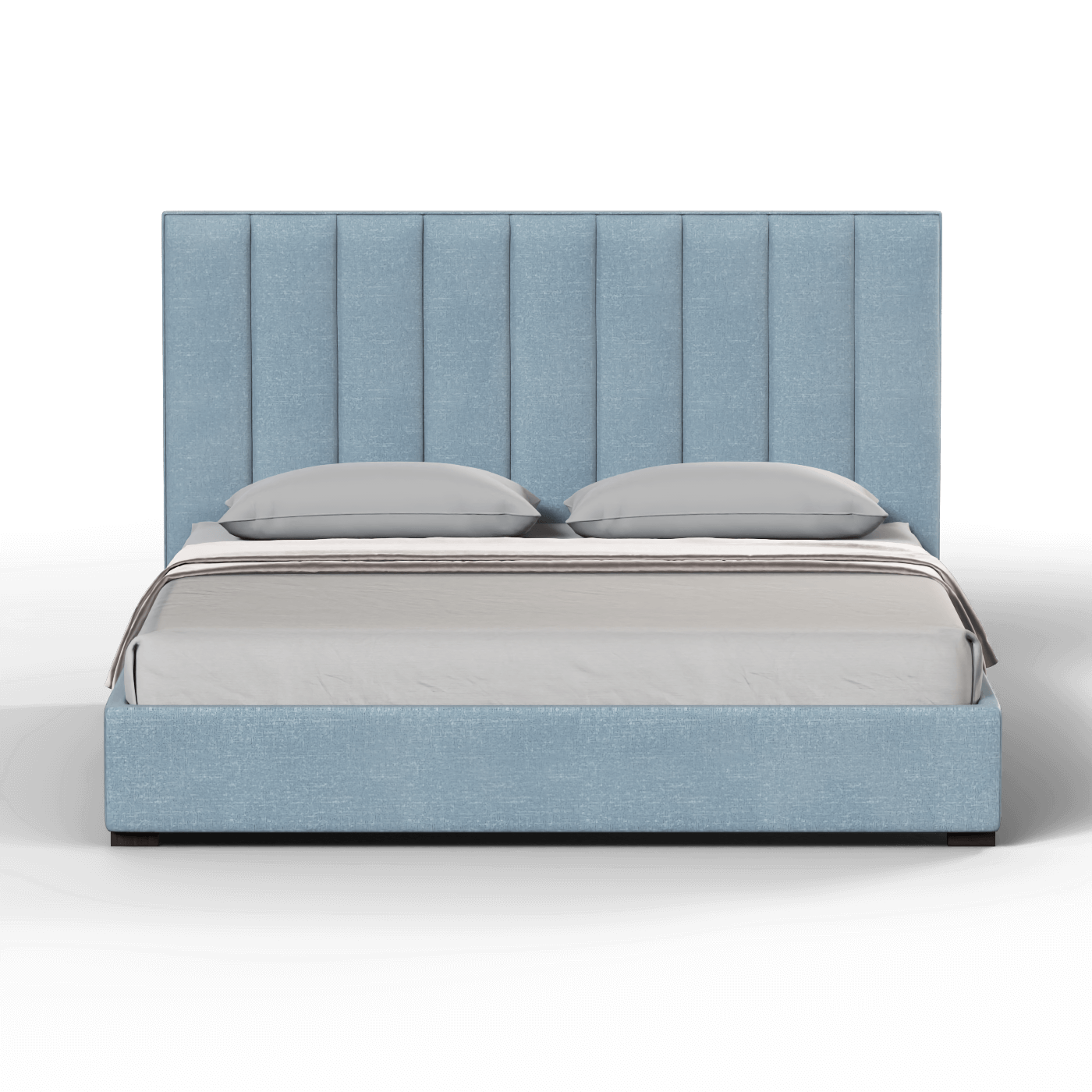 Ava High Headboard Bed in Luxe Fabric