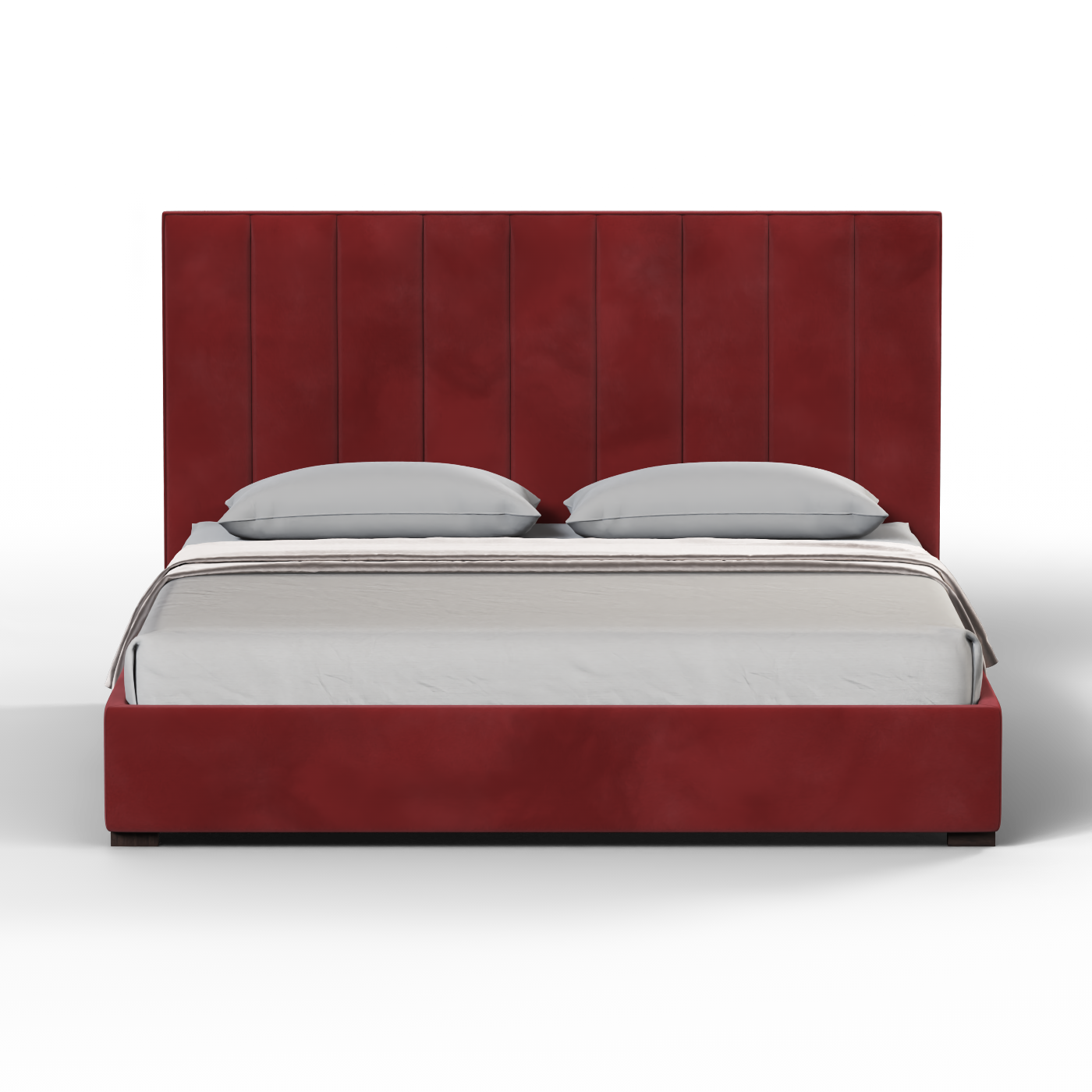 Ava High Headboard Bed in Luxe Fabric