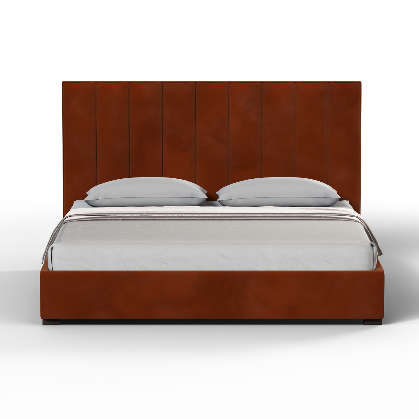 Ava High Headboard Bed in Luxe Fabric