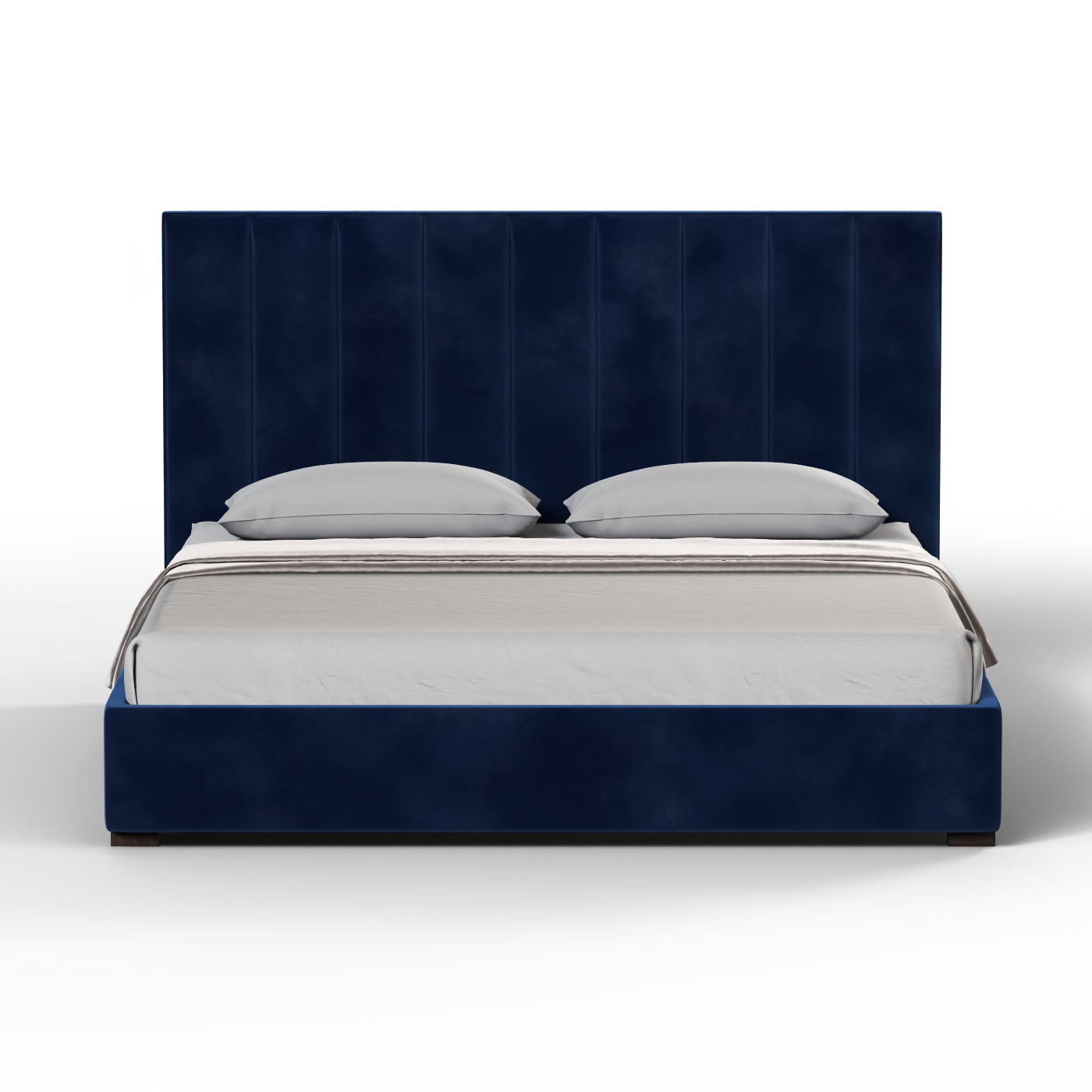 Ava High Headboard Bed in Luxe Fabric