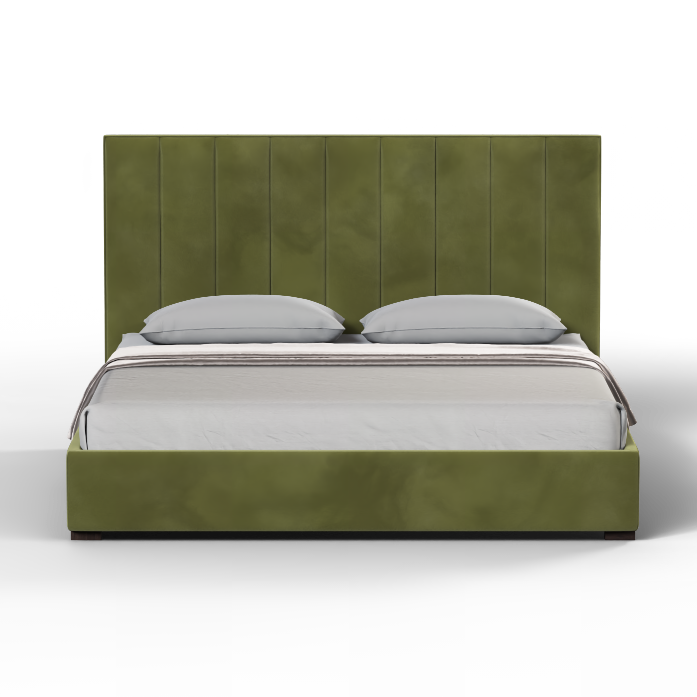 Ava High Headboard Bed in Luxe Fabric
